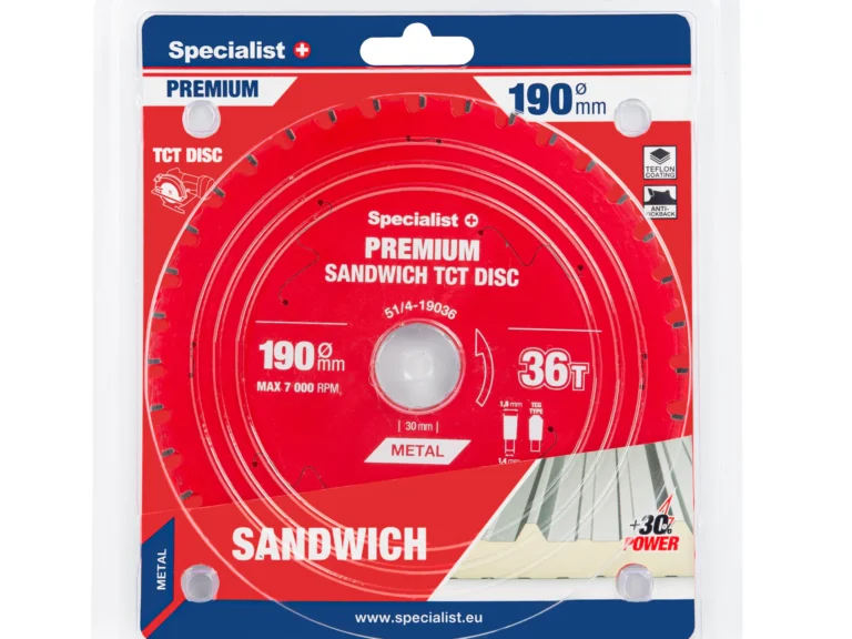Saeketas 190x36Tx30mm Sandwich, SPECIALIST