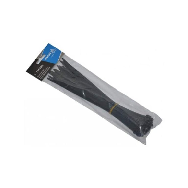 Kaablisidemed 5x300mm (must) 50tk, ASTA