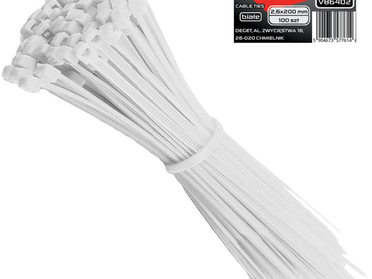 Kaablisidemed 4,8x250 mm 100tk (valge), VERKE