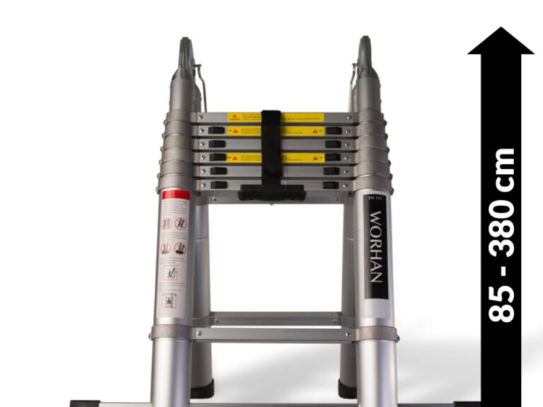 Teleskoopredel 2x6 astet (alumiiniumrõngad) 3,8m WORHAN