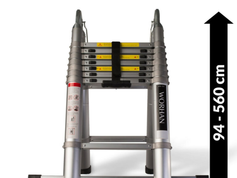 Teleskoopredel 2×9 astet (alumiiniumrõngad) 5,6m WORHAN