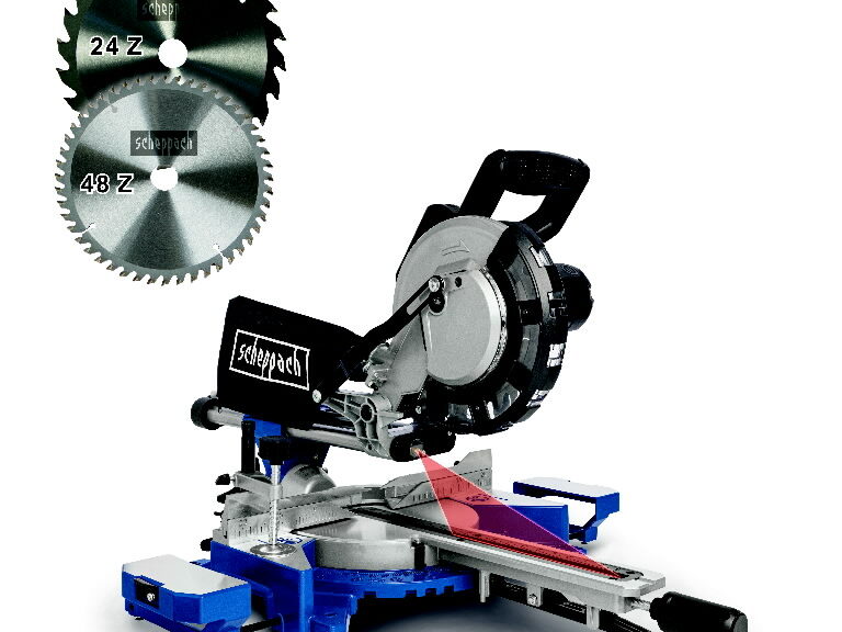 Järkamissaag HM216 + lisasaeketas, Scheppach