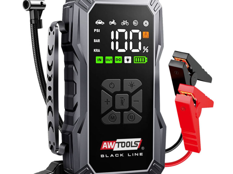Käivitusabi/akupank/kompressor/LED (4in1) 12000mAh, AWTOOLS
